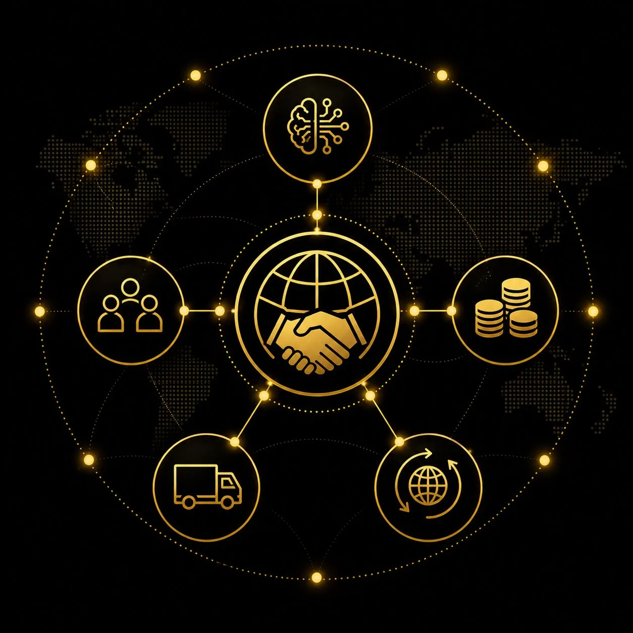 Ecosystem of Trade Admire Group Diagram