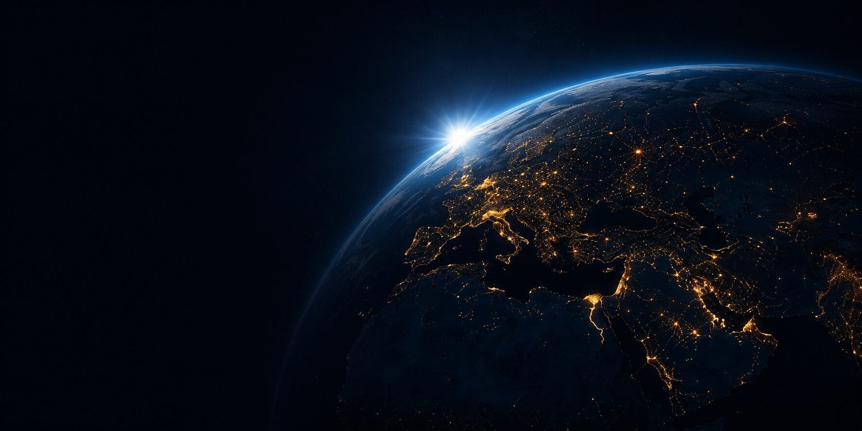 Global Network Globe Background