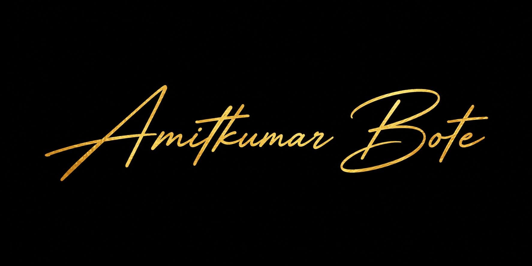Amitkumar Bote Signature