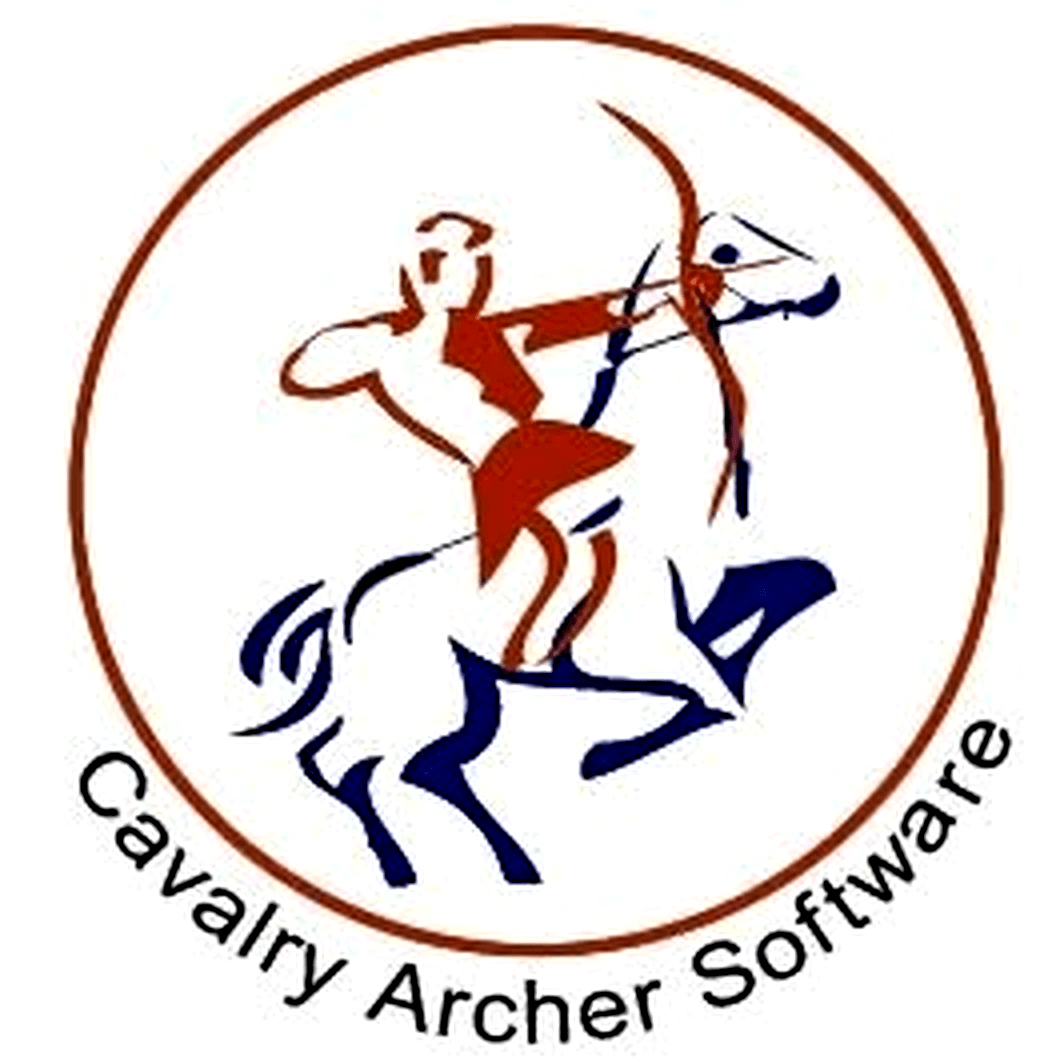 Original Circular Emblem Logo of Cavalry Archer Software Satara (2006)