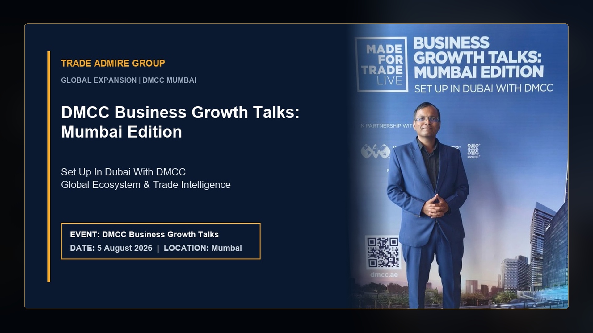 Trade Admire Group Attends DMCC Business Growth Talks in Mumbai